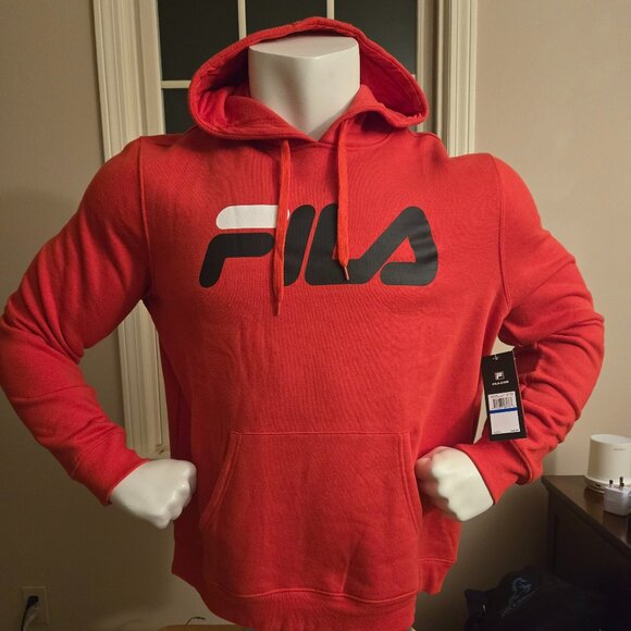 **Men's Red Fila Speed Long Sleeve Hoodie - NWT (New with Tags) | Size XL** - Picture 2 of 6
